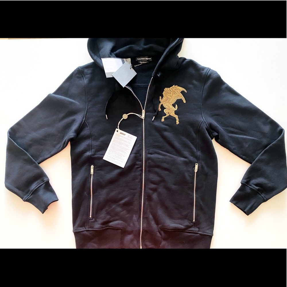Alexander McQueen Mens Full Zip Hoodie Size Medium
